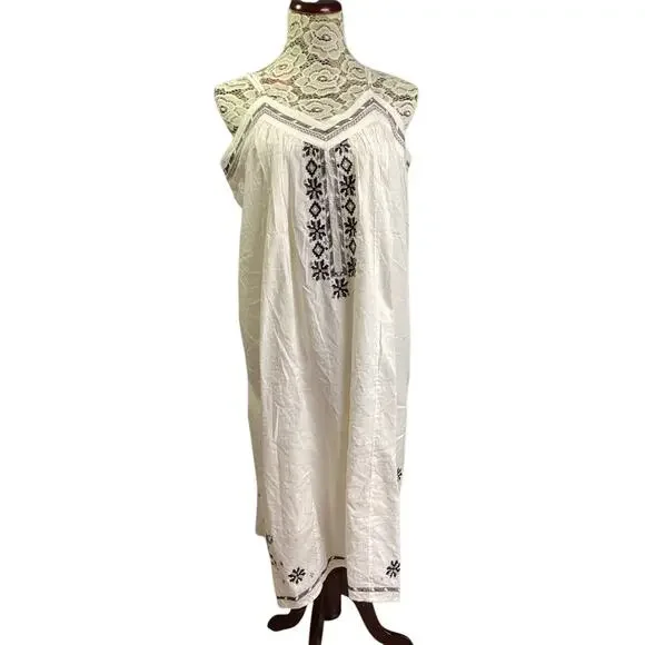 Lucky Brand | Dresses | Lucky Brand Boho White Gauze Embroidered Beach Summer Dress Xl Cream | Poshmark Lucky Brand | Dresses | Lucky Brand Boho White Gauze Embroidered Beach Summer Dress Xl Cream | Poshmark
